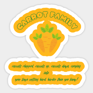 B&WNIC Carrot Family Sticker